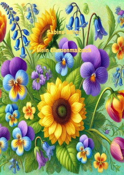 'Cover von Mein Blumenmalbuch'-Cover
