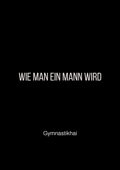 'Cover von Wie man ein MANN wird'-Cover