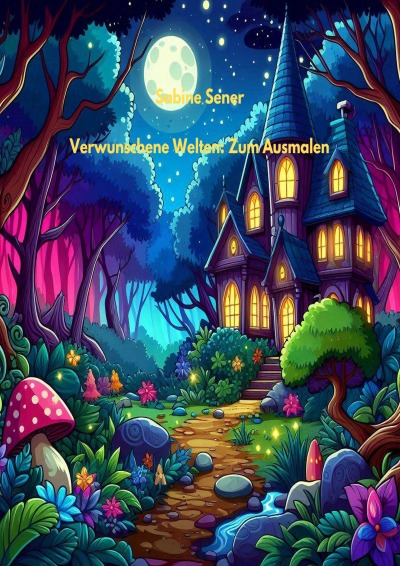 'Cover von Verwunschene Welten: Zum Ausmalen'-Cover