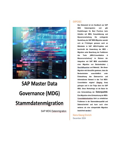 'Cover von SAP Master Data Governance (MDG) – Stammdatenmigration'-Cover