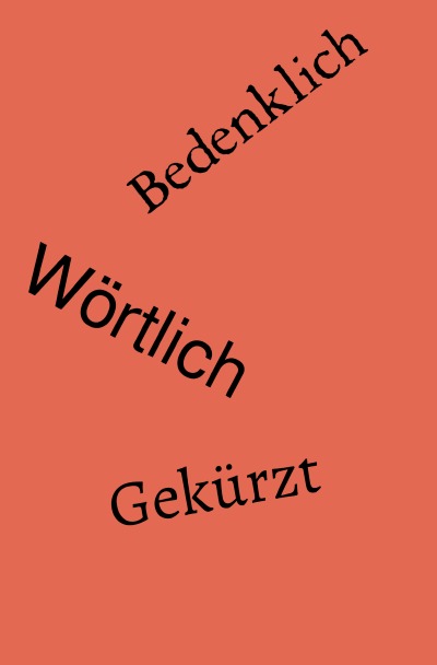 'Cover von Bedenklich Wörtlich Gekürzt'-Cover