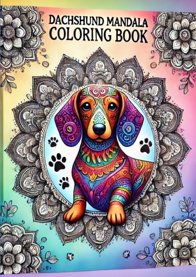 'Cover von Dachshund Mandala – Coloring Book'-Cover