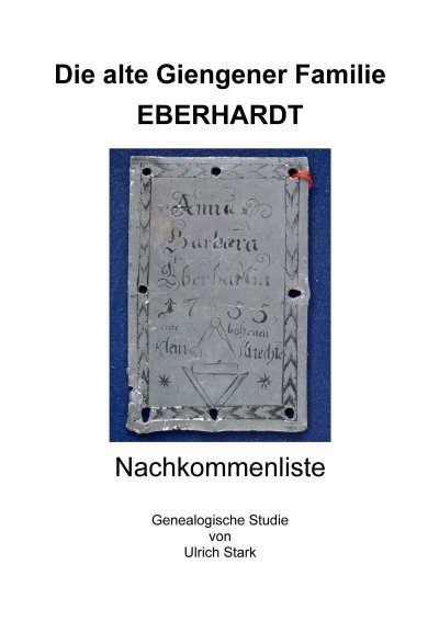 'Cover von Die alte Giengener Familie EBERHARDT'-Cover