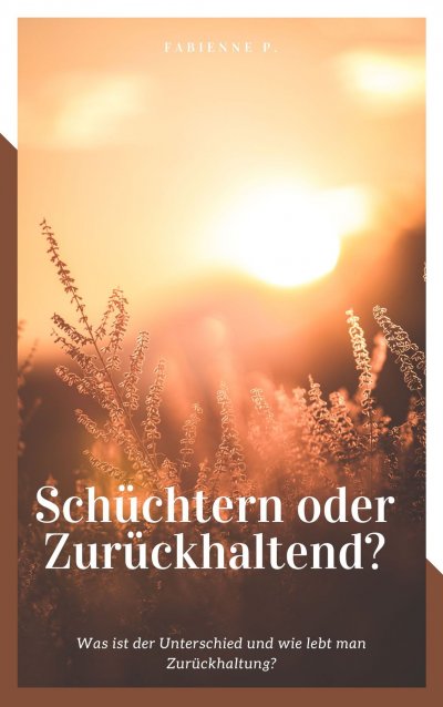 'Cover von Schüchtern oder zurückhaltend ?'-Cover
