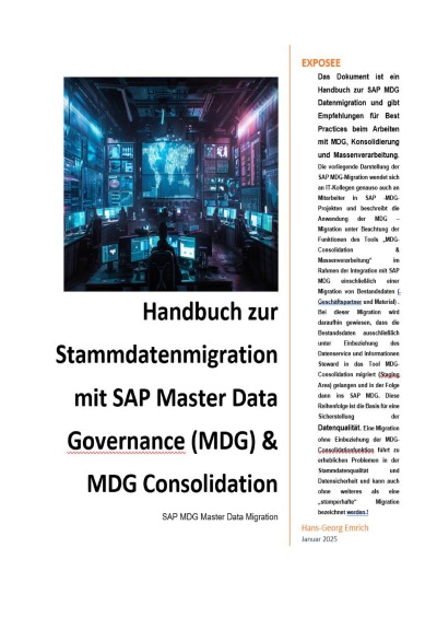 'Cover von SAP Master Data Governance (MDG) – Stammdatenmigration'-Cover
