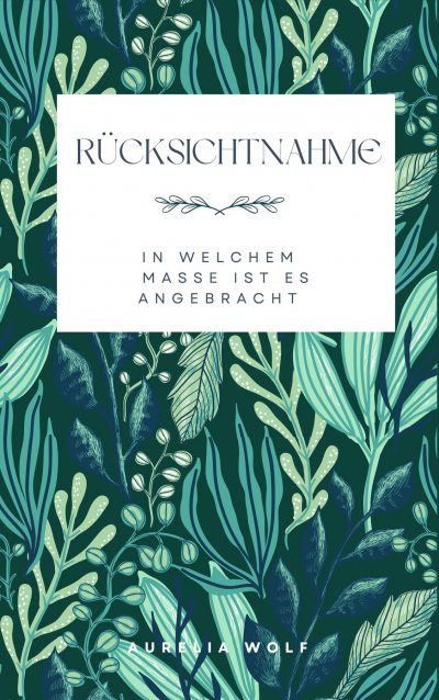 'Cover von Rücksichtnahme'-Cover