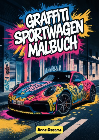 'Cover von Graffiti Sportwagen Malbuch'-Cover