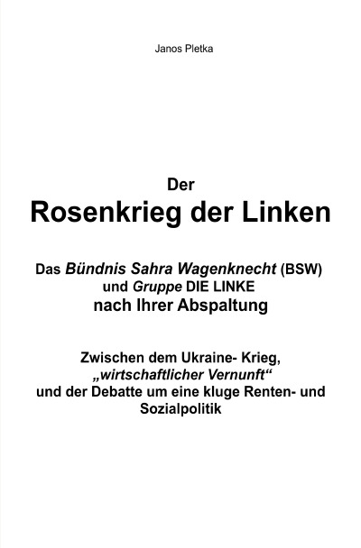 'Cover von Der Rosenkrieg der Linken'-Cover