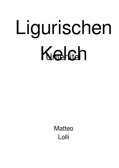 'Cover von Ligurischen Kelch'-Cover