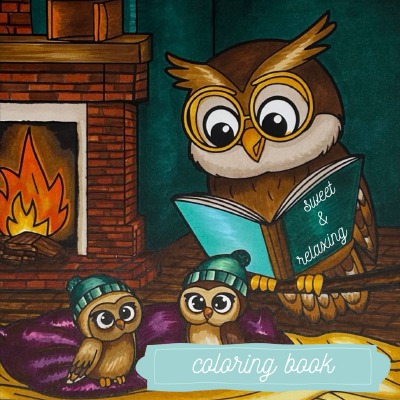 'Cover von Sweet & Relaxing Coloring Book – Kreatives Malbuch für Entspannung & Freude'-Cover