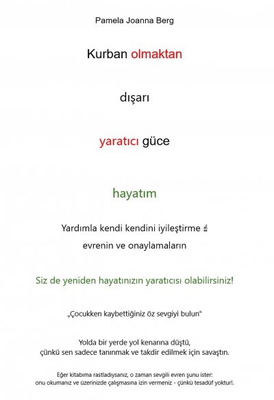 'Cover von Kurban olmaktan  dışarı   yaratıcı güce  hayatım'-Cover