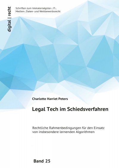 'Cover von Legal Tech im Schiedsverfahren'-Cover