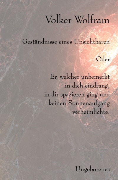 'Cover von Geständnisse eines Unsichtbaren'-Cover