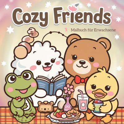 'Cover von Malbuch für Erwachsene Cozy Friends'-Cover