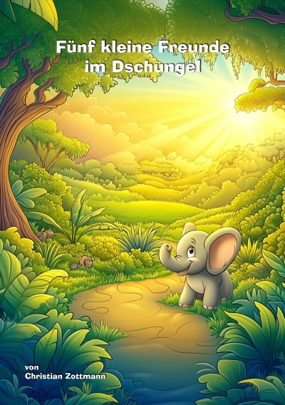 'Cover von Fünf kleine Freunde im Dschungel'-Cover