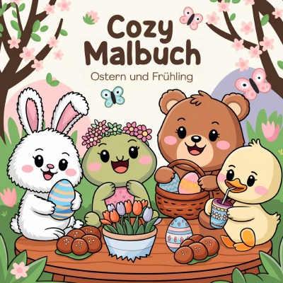 'Cover von Cozy Malbuch Ostern und Frühling'-Cover