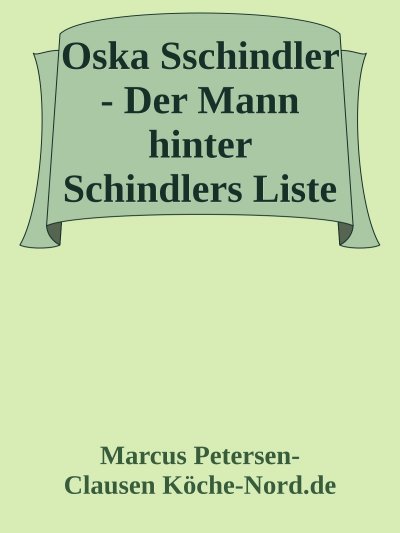 'Cover von Oskar Schindler – Der Mann hinter Schindlers Liste'-Cover