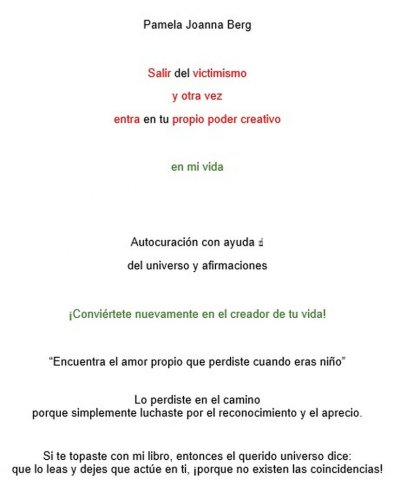 'Cover von Salir del victimismo y otra vez entra en tu propio poder creativo – en mi vida'-Cover