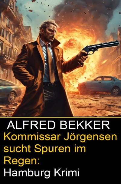 'Cover von Kommissar Jörgensen sucht Spuren im Regen: Hamburg Krimi'-Cover