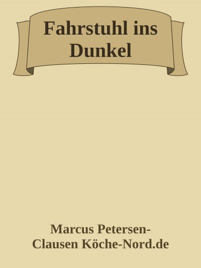 'Cover von Fahrstuhl ins Dunkel'-Cover