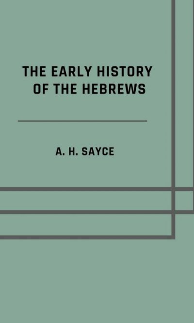 'Cover von The early history of the Hebrews'-Cover