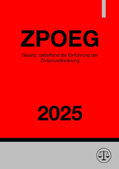 'Cover von Gesetz, betreffend die Einführung der Zivilprozeßordnung – ZPOEG 2025'-Cover