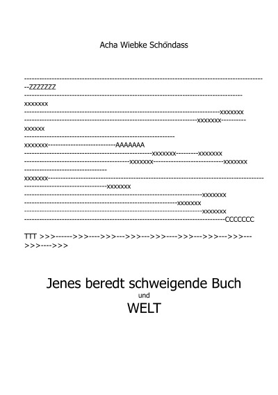 'Cover von Jenes beredt schweigende Buch'-Cover