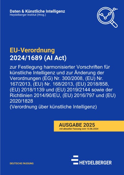 'Cover von VERORDNUNG (EU) 2024/1689 (AI Act)'-Cover