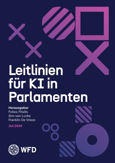 'Cover von Leitlinien für KI in Parlamenten'-Cover