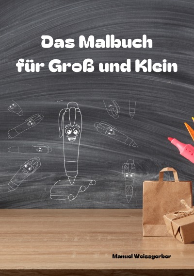 'Cover von Das Malbuch – für Groß und Klein A5'-Cover