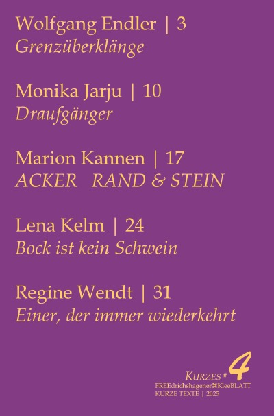 'Cover von KURZES#4'-Cover