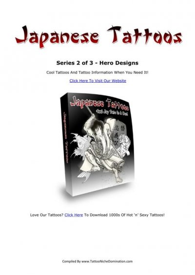 'Cover von Japanische Tattoos – Serie 2 von 3 – Japanese Hero Designs.'-Cover