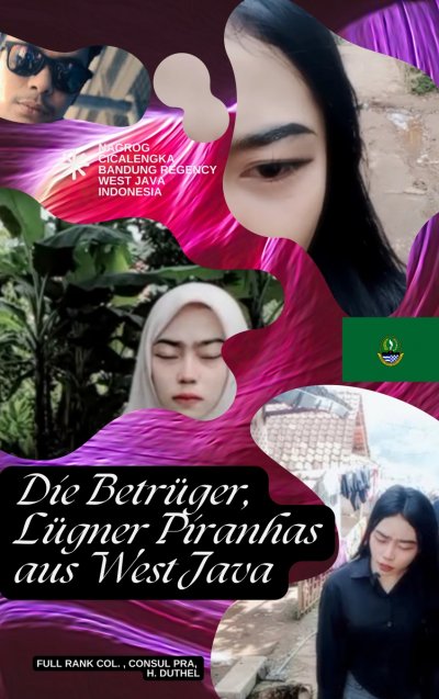 'Cover von Die Betrüger, Lügner Piranhas aus West Java'-Cover