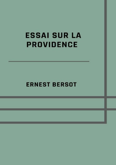 'Cover von Essai sur la Providence'-Cover
