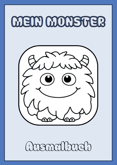 'Cover von Monster Malbuch'-Cover