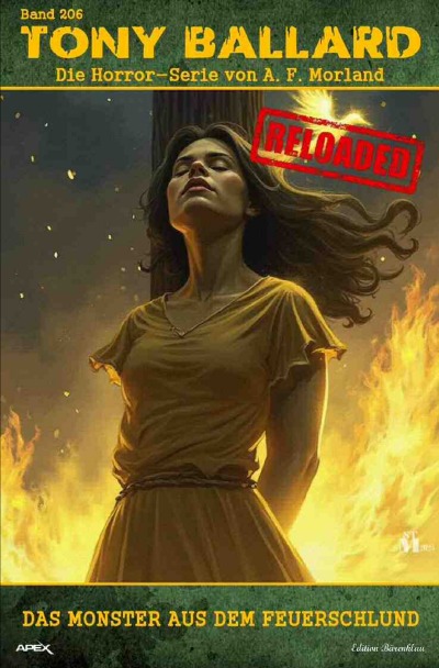 'Cover von Tony Ballard – Reloaded, Band 206: Das Monster aus dem Feuerschlund'-Cover