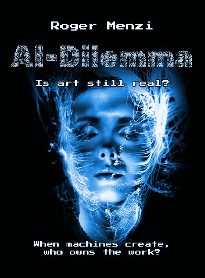 'Cover von AI dilemma, is art still real? When machines create, who owns the work?'-Cover