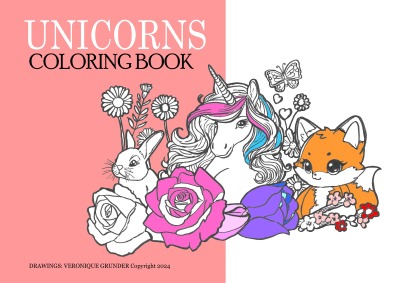 'Cover von Unicorns – Coloring book'-Cover