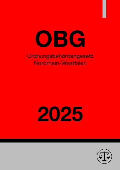 'Cover von Ordnungsbehördengesetz Nordrhein-Westfalen – OBG NRW 2025'-Cover