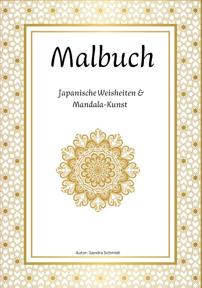 'Cover von Malbuch für Erwachsene: Japanische Weisheiten & Mandala-Kunst'-Cover
