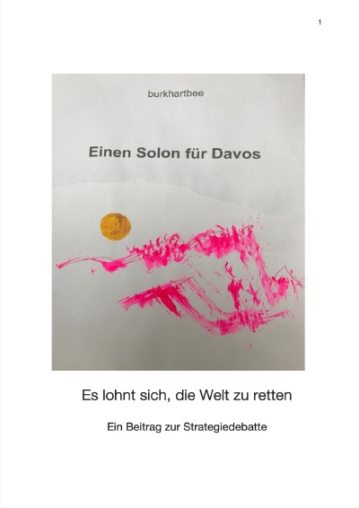'Cover von Einen Solon für Davos / Es lohnt sich, die Welt zu retten /'-Cover