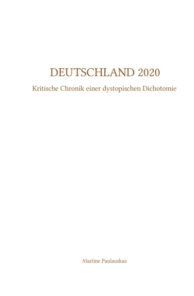 'Cover von Deutschland 2020'-Cover