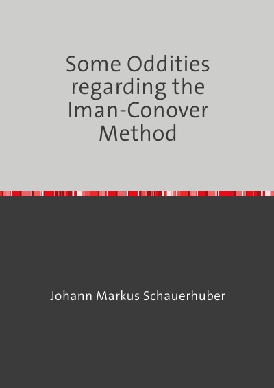 'Cover von Some Oddities regarding the Iman-Conover Method'-Cover