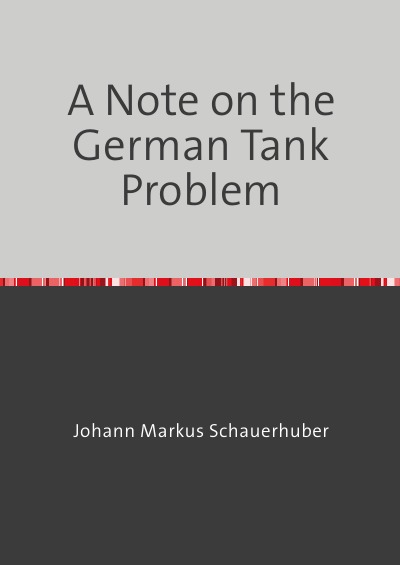 'Cover von A Note on the German Tank Problem'-Cover