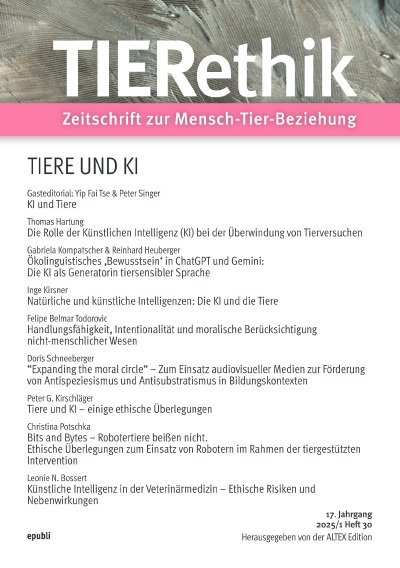'Cover von TIERethik (17. Jahrgang 2025/1)'-Cover
