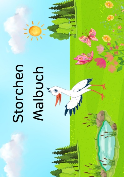 'Cover von Storchen Malbuch'-Cover