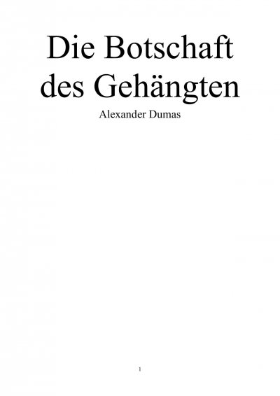 'Cover von Die Botschaft des Gehängten.'-Cover