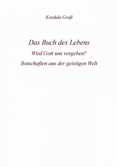 'Cover von Das Buch des Lebens'-Cover