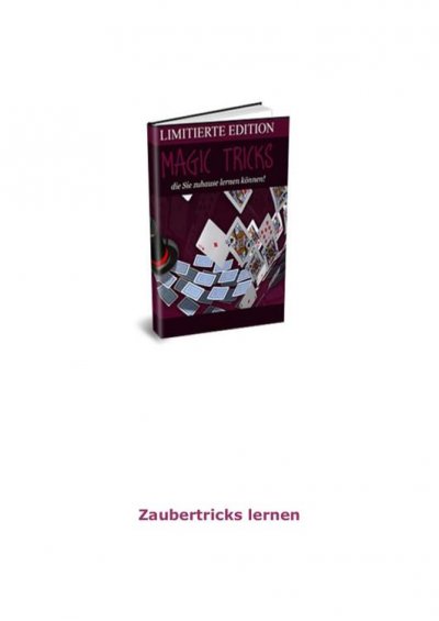 'Cover von Zaubertricks lernen – Magic Tricks.'-Cover
