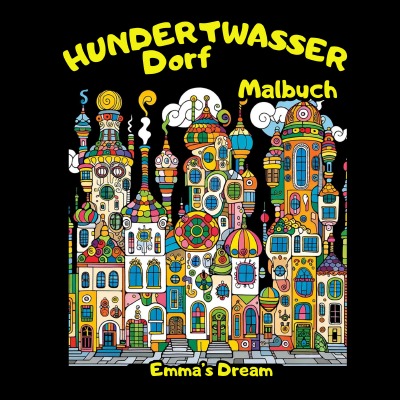 'Cover von Hundertwasser Dorf Malbuch'-Cover